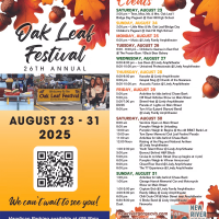 Oak Leaf Festival 2025 Schedule