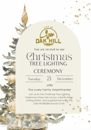 Oak Hill Christmas Tree Lighting Ceremony