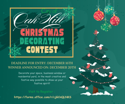 Oak Hill Christmas Decoration Contest