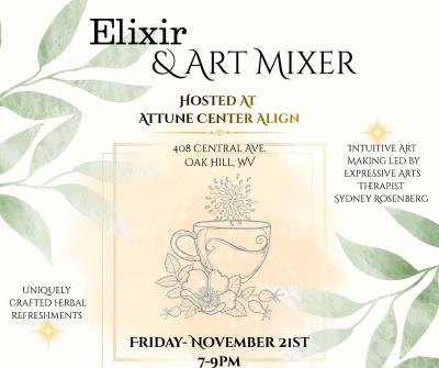 Elixir and Art Mixer at Attune Center Align
