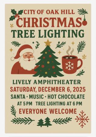 Christmas Tree Lighting 2025 Flyer