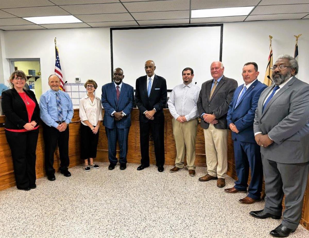 Judge Tinsley with the Mayor and Council Members