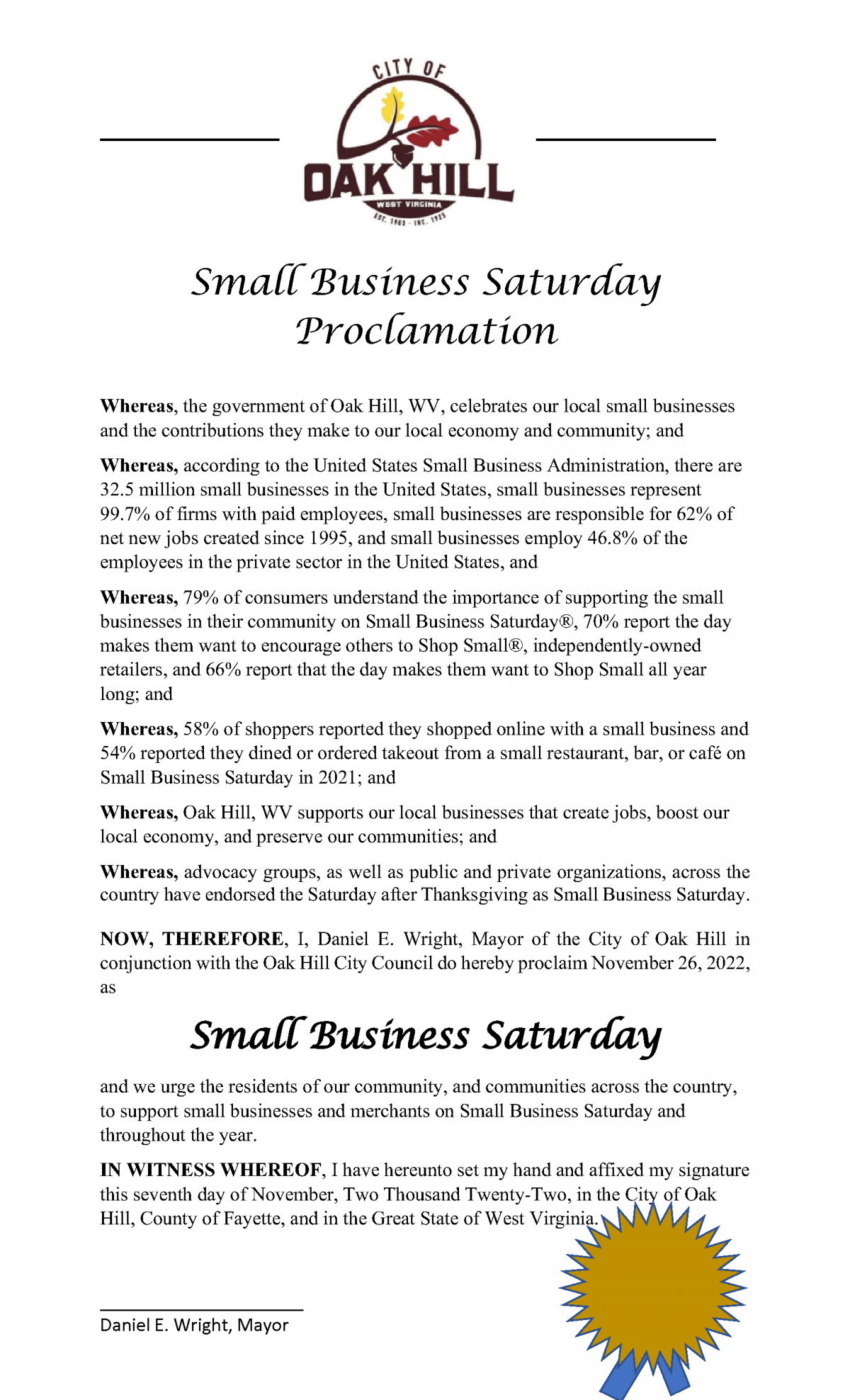 Shop Local with Small Business Saturday