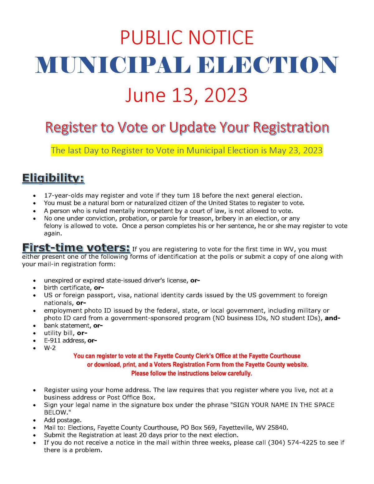 Voting in the City Election