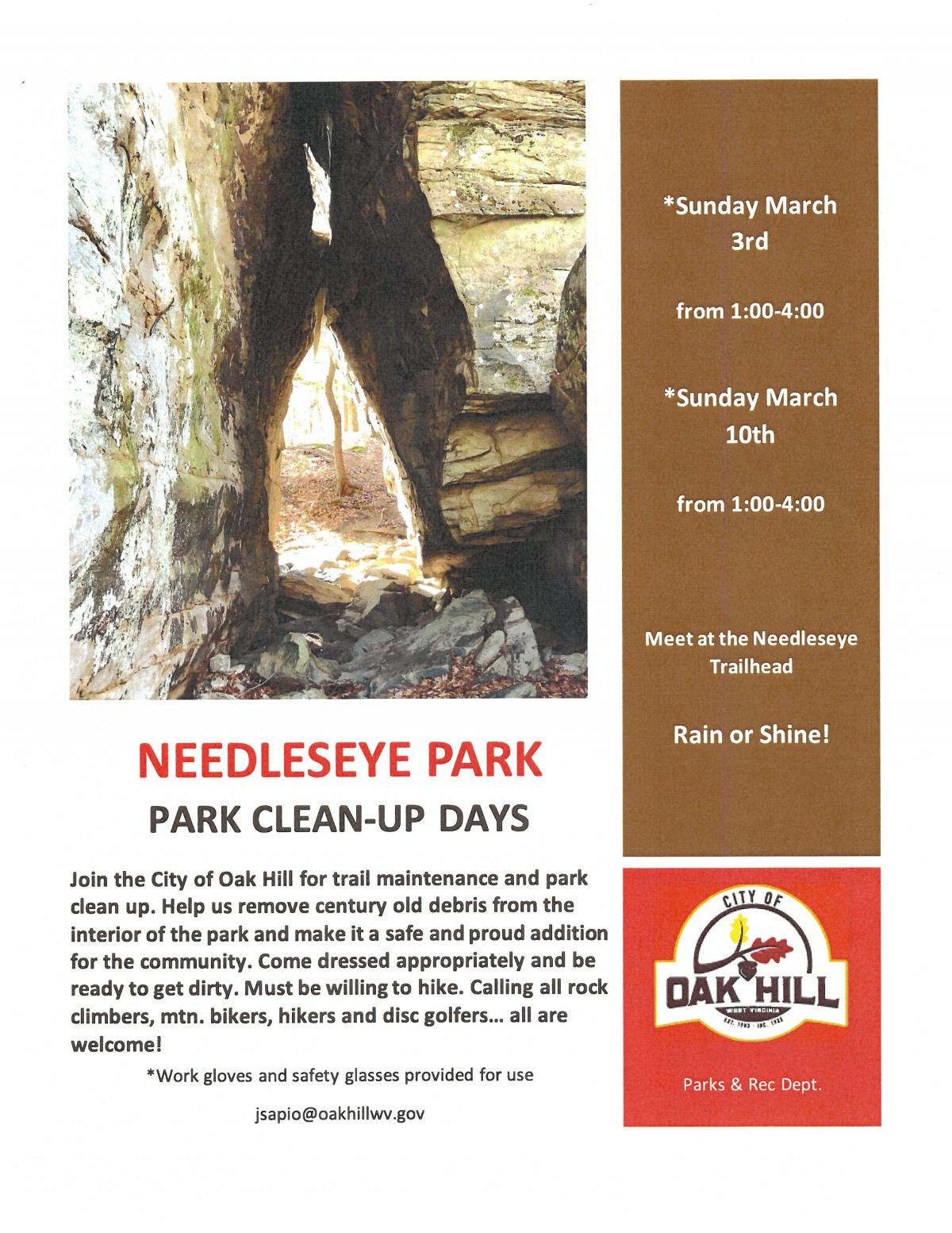 Needleseye Park Clean-Up Days