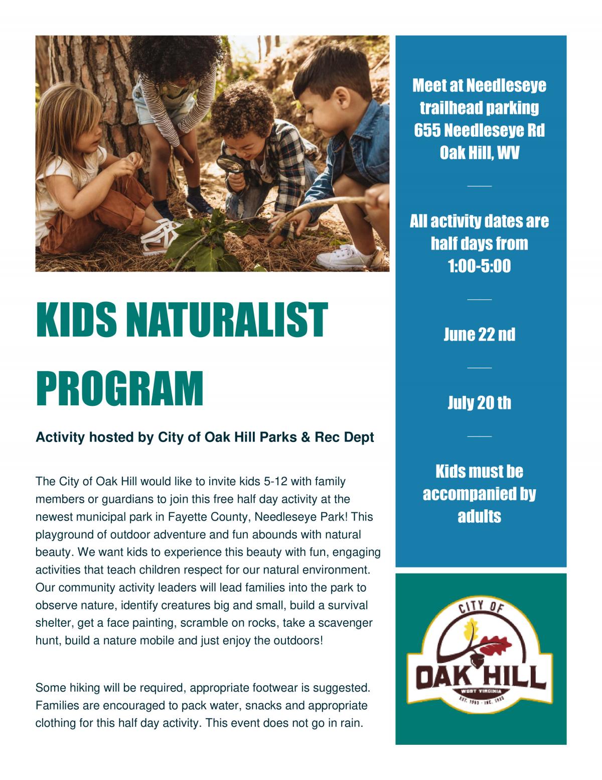 Kids Naturalist Program