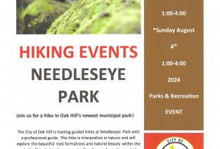 Hiking Events Scheduled @ Needleseye Park