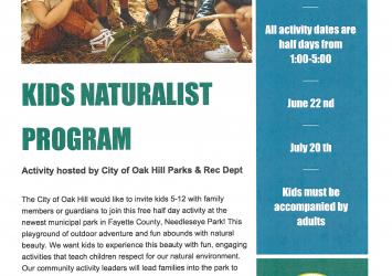 Kids Naturalist Program