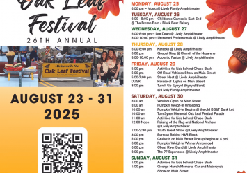Oak Leaf Festival 2025 Schedule